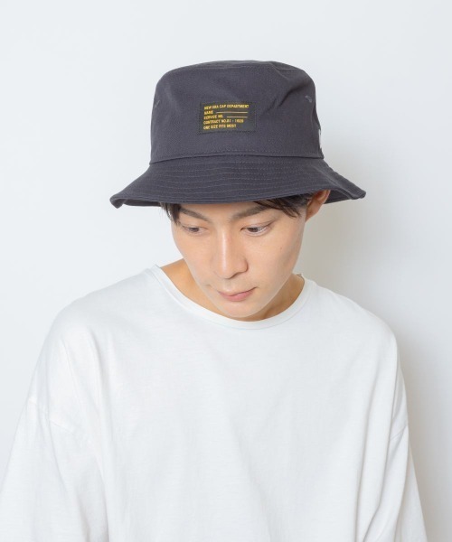 NEW ERA（ニューエラ）の「【NEW ERA】[別注]BUCKET01 BLK PATCH / 【ニューエラ】バケットハット　オーバーライド（ハット・メンズ・ベージュ/ネイビー/ブルー系その他/ブラック/ホワイト・L/XL/M/L）」の12枚目の写真
