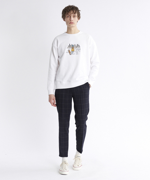 ABAHOUSE(アバハウス)の「ウール調 ウィンドウペン チェックパンツ(その他パンツ・メンズ・ダークブラウン/ダークネイビー・46/48/44)」の13枚目の写真