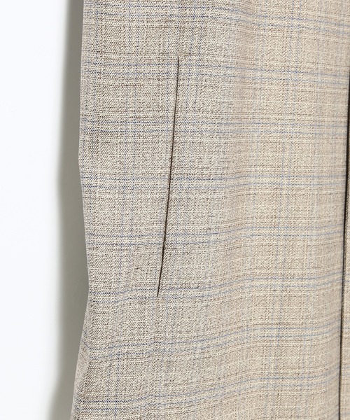 ADAM ET ROPE'(アダムエロペ)の「【OGUZ】ROOMジャケット/セットアップ対応(ノーカラージャケット・メンズ・チャコールグレー/ベージュ系その他・S/M/L)」の6枚目の写真