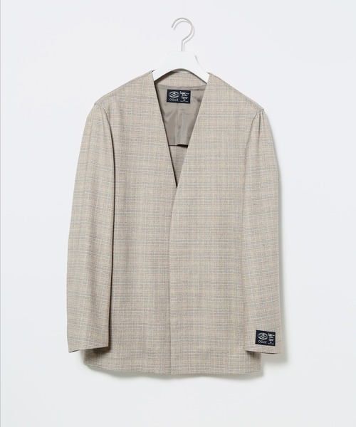 ADAM ET ROPE'(アダムエロペ)の「【OGUZ】ROOMジャケット/セットアップ対応(ノーカラージャケット・メンズ・チャコールグレー/ベージュ系その他・S/M/L)」の9枚目の写真