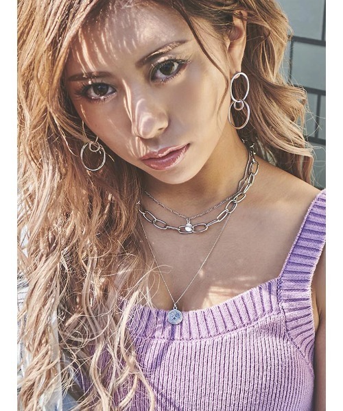 EGOIST（エゴイスト）の「3RINGピアス（ピアス（両耳用）・レディース・シルバー/ゴールド・FREE）」の6枚目の写真