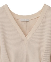 カットソー(長袖/七分) CLANE SHAPE LINE HEAVY RIB TOPS CLANE（クラネ）の「SHAPE LINE HEAVY RIB TOPS（Tシャツ