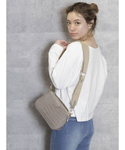 dazzlin（ダズリン）の「メッセージロンT（Tシャツ/カットソー・レディース・オフホワイト/ブラック/グレー・FREE）」の14枚目の写真