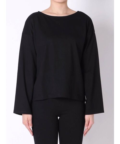 dazzlin（ダズリン）の「メッセージロンT（Tシャツ/カットソー・レディース・オフホワイト/ブラック/グレー・FREE）」の19枚目の写真