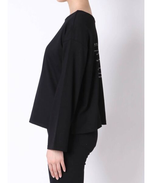 dazzlin（ダズリン）の「メッセージロンT（Tシャツ/カットソー・レディース・オフホワイト/ブラック/グレー・FREE）」の20枚目の写真