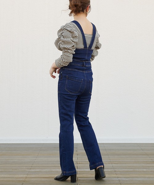 Chico（チコ）の「スクエアボーダーパワショルT（Tシャツ/カットソー・レディース・オレンジ/ネイビー/ホワイト/グリーン・FREE）」の19枚目の写真