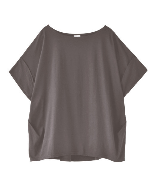 zootie(ズーティー)の「デザインPlus サイドタック ドルマンプルオーバー(Tシャツ/カットソー・レディース・ブルー系その他/ライトブルー/チャコール/カーキ/オフホワイト/ブラック/マスタード/グレイッシュベージュ/ネイビー/パープル/キャメル/ライトカーキ/ライトピンク/イエロー系その他/ラベンダー/アイボリー・フリー)」の19枚目の写真