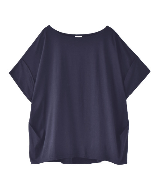 zootie(ズーティー)の「デザインPlus サイドタック ドルマンプルオーバー(Tシャツ/カットソー・レディース・ブルー系その他/ライトブルー/チャコール/カーキ/オフホワイト/ブラック/マスタード/グレイッシュベージュ/ネイビー/パープル/キャメル/ライトカーキ/ライトピンク/イエロー系その他/ラベンダー/アイボリー・フリー)」の22枚目の写真