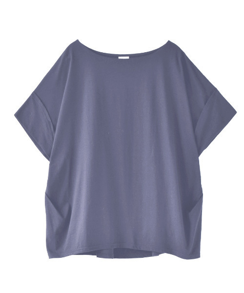 zootie(ズーティー)の「デザインPlus サイドタック ドルマンプルオーバー(Tシャツ/カットソー・レディース・ブルー系その他/ライトブルー/チャコール/カーキ/オフホワイト/ブラック/マスタード/グレイッシュベージュ/ネイビー/パープル/キャメル/ライトカーキ/ライトピンク/イエロー系その他/ラベンダー/アイボリー・フリー)」の17枚目の写真