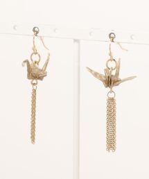 カヤ | 【カヤ】飛び鶴ピアス(ピアス（両耳用）)