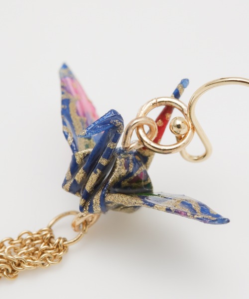 カヤ（カヤ）の「【カヤ】飛び鶴ピアス（ピアス（両耳用）・レディース・レッド/ピンク/インディゴブルー/ブルー/その他/桜/ライトパープル/スミクロ/キナリ・FREE）」の12枚目の写真