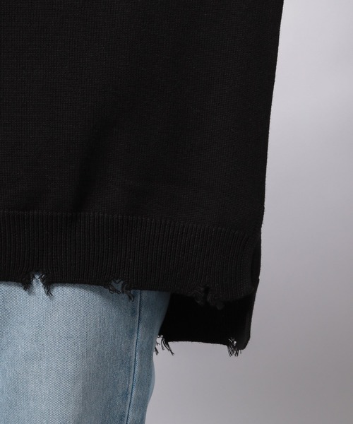 PAGEBOY（ページボーイ）の「ダメージVネックBIGカーディガン（カーディガン/ボレロ・レディース・オフホワイト/ブラック/グレイッシュベージュ/ターコイズブルー/ブルー系その他・FREE）」の15枚目の写真