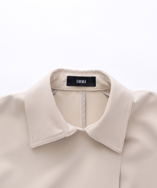 EMMA(EMMA CLOTHES)(エマ)の「【EMMA】ダブルクロス2WAYトレンチコート/ステンカラーコート(トレンチコート・レディース・ベージュ/ブルー/グリーン・FREE)」の19枚目の写真