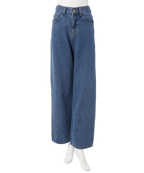 fifth（フィフス）の「バックゴムデニムワイドパンツ（デニムパンツ・レディース・ブルー/サックスブルー・MEDIUM）」の14枚目の写真
