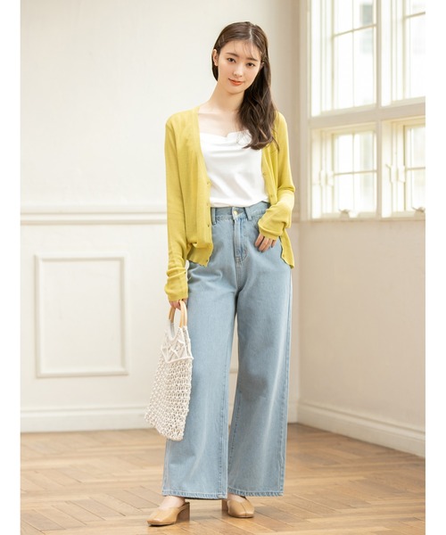 fifth（フィフス）の「バックゴムデニムワイドパンツ（デニムパンツ・レディース・ブルー/サックスブルー・MEDIUM）」の5枚目の写真