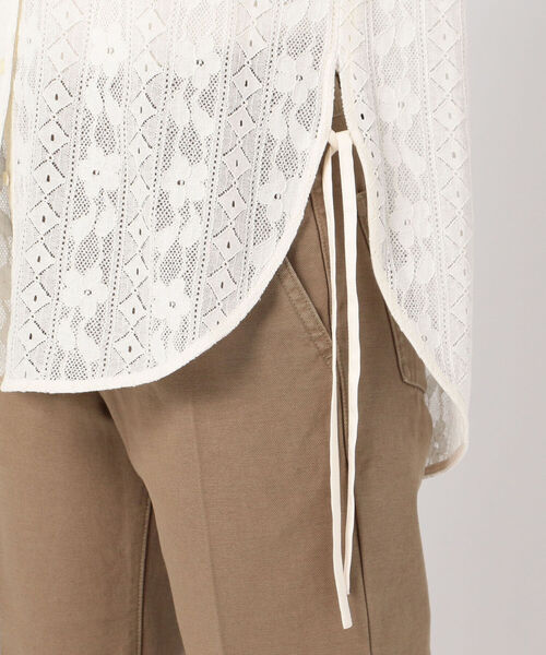 fredy repit（フレディレピ）の「レースバンドカラーシャツ（シャツ/ブラウス・レディース・オフホワイト/ブラック・38）」の15枚目の写真