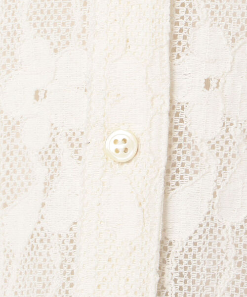 fredy repit（フレディレピ）の「レースバンドカラーシャツ（シャツ/ブラウス・レディース・オフホワイト/ブラック・38）」の18枚目の写真