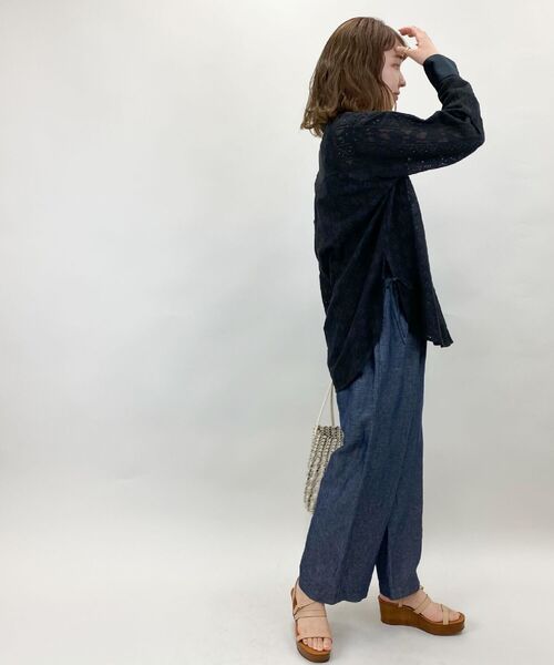 fredy repit（フレディレピ）の「レースバンドカラーシャツ（シャツ/ブラウス・レディース・オフホワイト/ブラック・38）」の11枚目の写真