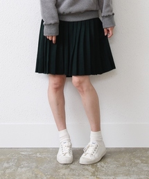 coen | ウォッシャブルウール混ニットプリーツスカート(スカート)