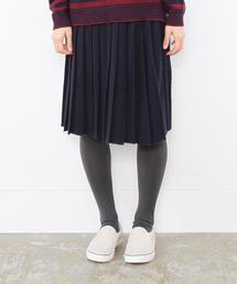 coen | ウォッシャブルウール混ニットプリーツスカート(スカート)