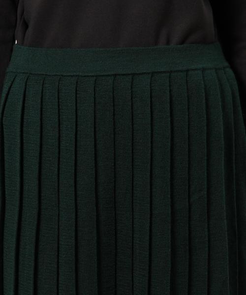 coen（コーエン）の「ウォッシャブルウール混ニットプリーツスカート§（スカート・レディース・ベージュ/ダークグリーン/ネイビー・フリー）」の8枚目の写真