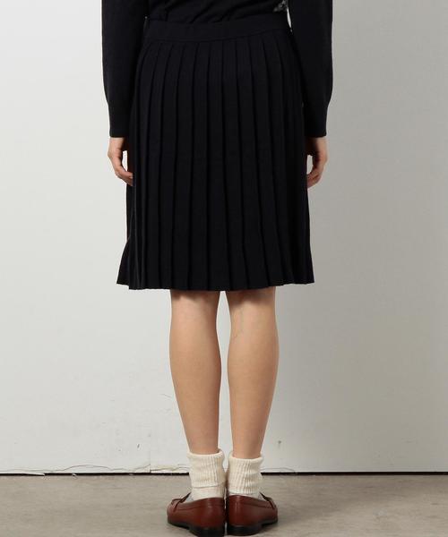 coen（コーエン）の「ウォッシャブルウール混ニットプリーツスカート§（スカート・レディース・ベージュ/ダークグリーン/ネイビー・フリー）」の13枚目の写真