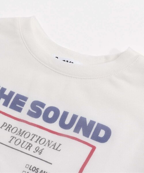 Otonato(オトナト)の「チュールドッキングTシャツ 【親子でおそろいリンクコーデ】(Tシャツ/カットソー・キッズ・オフホワイト/ブラック・140/90/130/110/120/100)」の3枚目の写真