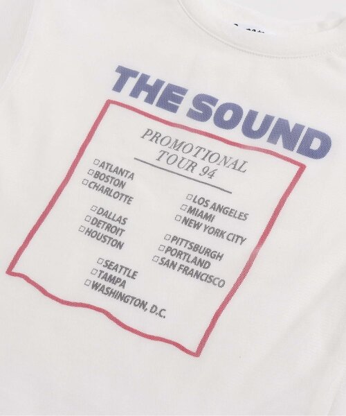 Otonato(オトナト)の「チュールドッキングTシャツ 【親子でおそろいリンクコーデ】(Tシャツ/カットソー・キッズ・オフホワイト/ブラック・140/90/130/110/120/100)」の5枚目の写真