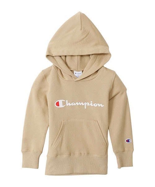 Champion(チャンピオン)の「【Champion/チャンピオン】キッズ ベーシック フーデッドスウェットシャツ(パーカー・キッズ・ネイビー/ブルー/ベージュ/ブラック/グレー/オフホワイト/チャコール/ブラウン/ベージュ系その他3・110/160/140/150/120/130/100)」の6枚目の写真
