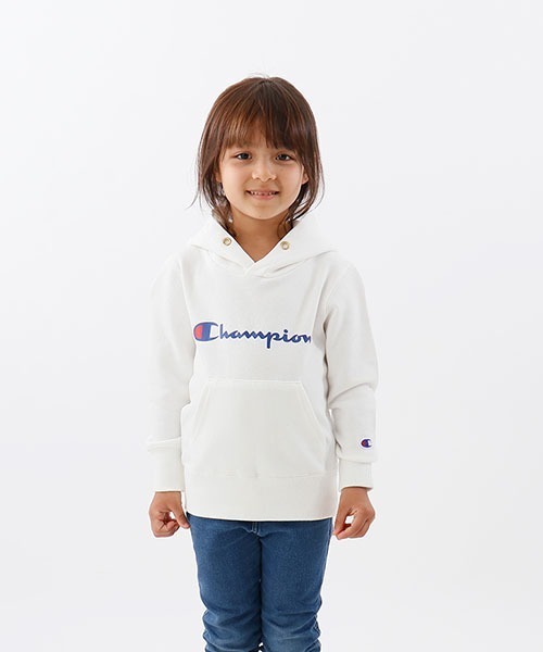 Champion(チャンピオン)の「【Champion/チャンピオン】キッズ ベーシック フーデッドスウェットシャツ(パーカー・キッズ・ネイビー/ブルー/ベージュ/ブラック/グレー/オフホワイト/チャコール/ブラウン/ベージュ系その他3・110/160/140/150/120/130/100)」の10枚目の写真