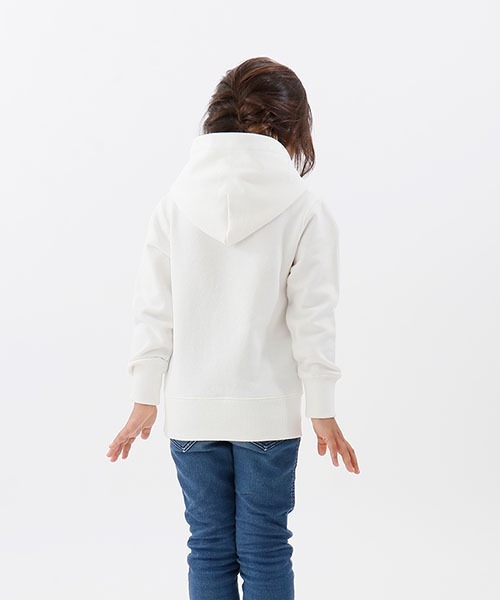 Champion(チャンピオン)の「【Champion/チャンピオン】キッズ ベーシック フーデッドスウェットシャツ(パーカー・キッズ・ネイビー/ブルー/ベージュ/ブラック/グレー/オフホワイト/チャコール/ブラウン/ベージュ系その他3・110/160/140/150/120/130/100)」の12枚目の写真