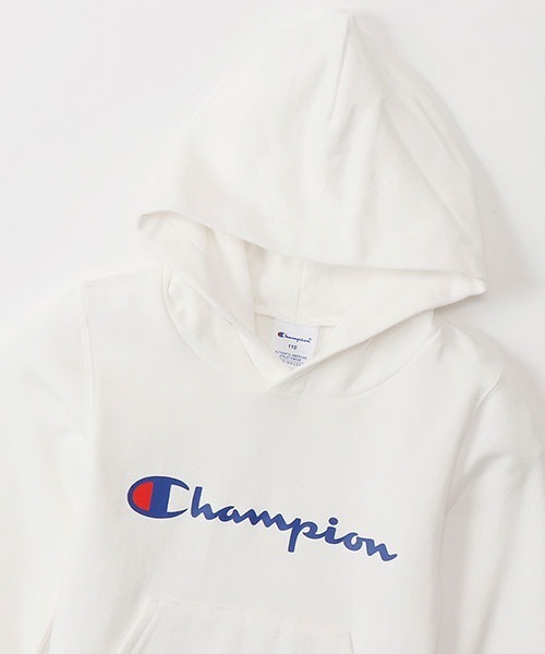 Champion(チャンピオン)の「【Champion/チャンピオン】キッズ ベーシック フーデッドスウェットシャツ(パーカー・キッズ・ネイビー/ブルー/ベージュ/ブラック/グレー/オフホワイト/チャコール/ブラウン/ベージュ系その他3・110/160/140/150/120/130/100)」の16枚目の写真