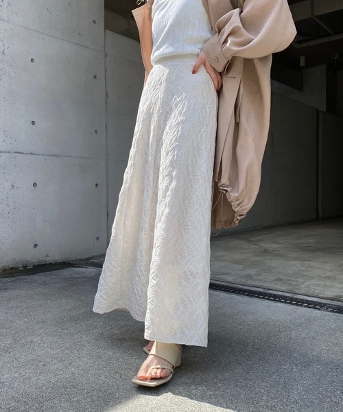 CAPRICIEUX LE'MAGE（カプリシューレマージュ）の「〈新色追加/イエロー〉カットレース6枚ハギスカート（スカート・レディース・アイボリー/ブラック/イエロー・FREE）」の22枚目の写真