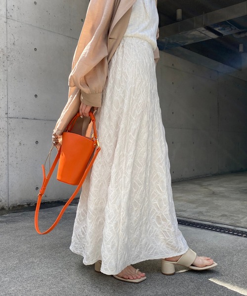 CAPRICIEUX LE'MAGE（カプリシューレマージュ）の「〈新色追加/イエロー〉カットレース6枚ハギスカート（スカート・レディース・アイボリー/ブラック/イエロー・FREE）」の14枚目の写真