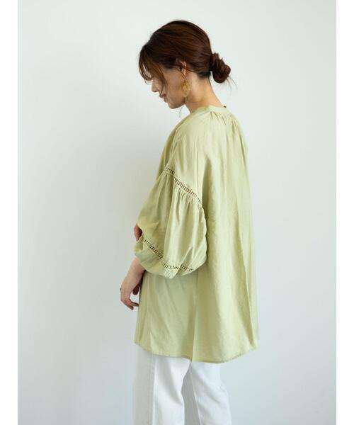 Sugar spoon（シュガースプーン）の「・SUGAR SPOON 2wayギャザーチュニック＊（シャツ/ブラウス・レディース・ピンクベージュ/オフホワイト/ブラック/グリーン系その他3・FREE）」の13枚目の写真