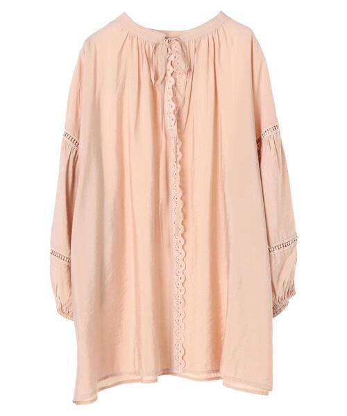 Sugar spoon（シュガースプーン）の「・SUGAR SPOON 2wayギャザーチュニック＊（シャツ/ブラウス・レディース・ピンクベージュ/オフホワイト/ブラック/グリーン系その他3・FREE）」の11枚目の写真