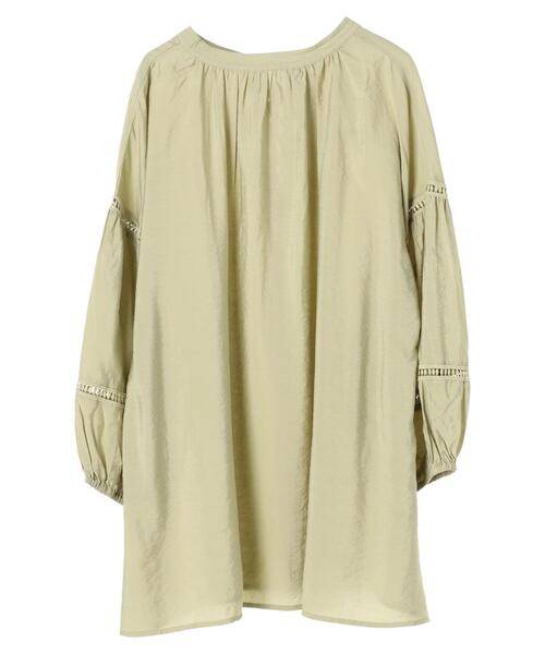 Sugar spoon（シュガースプーン）の「・SUGAR SPOON 2wayギャザーチュニック＊（シャツ/ブラウス・レディース・ピンクベージュ/オフホワイト/ブラック/グリーン系その他3・FREE）」の6枚目の写真