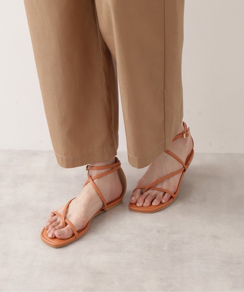 NATURAL BEAUTY BASIC（ナチュラルビューティーベーシック）の「アンクルナローストラップサンダル（サンダル・レディース・ブラック/オレンジ/ベージュ系その他・SMALL/MEDIUM/LARGE）」の12枚目の写真