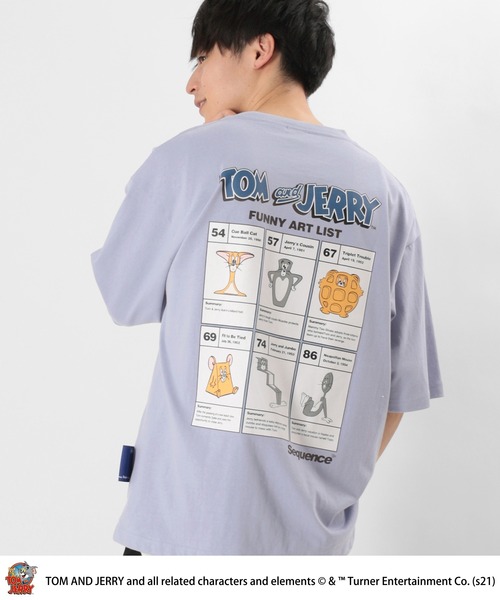 Tom&Jerry(トムアンドジェリー)の「【TOM&JERRY/トム&ジェリー】オーバーサイズ ファニーアート Tシャツ(Tシャツ/カットソー・メンズ・ベージュ/サックスブルー・M/L/XL)」の10枚目の写真