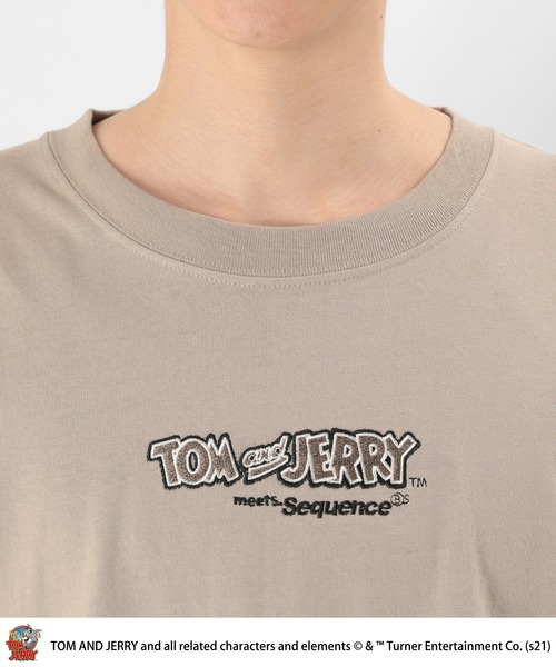 Tom&Jerry(トムアンドジェリー)の「【TOM&JERRY/トム&ジェリー】オーバーサイズ ファニーアート Tシャツ(Tシャツ/カットソー・メンズ・ベージュ/サックスブルー・M/L/XL)」の13枚目の写真