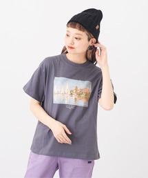 CUBE SUGAR（キューブシュガー）の「OE天竺 絵画Tシャツ（Tシャツ/カットソー）」