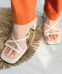 LYDIE | 【2021S/S New Arrival】コードストラップスクエアミュールサンダル(サンダル)