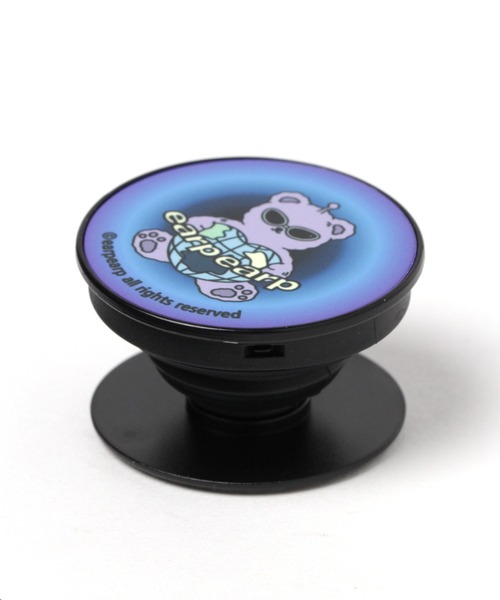EARPEARP（アプアプ）の「earpearp／night bear Tok スマホグリップ 2946614（スマホグッズ・レディース・ブルー・0）」の4枚目の写真