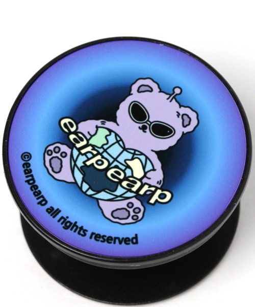 EARPEARP（アプアプ）の「earpearp／night bear Tok スマホグリップ 2946614（スマホグッズ・レディース・ブルー・0）」の5枚目の写真