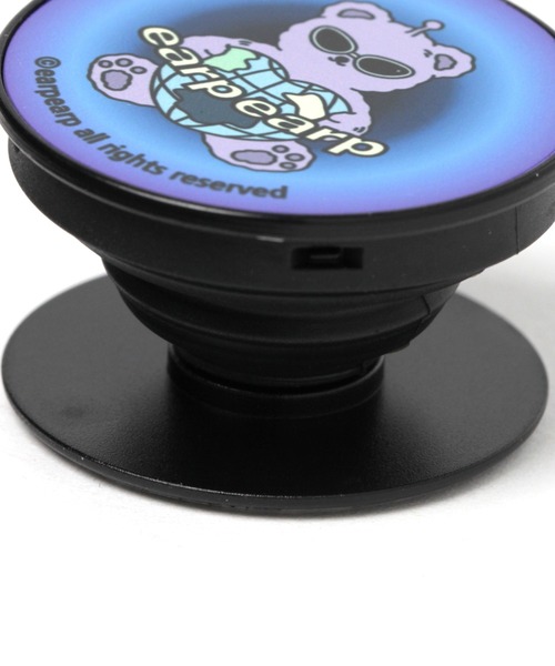 EARPEARP（アプアプ）の「earpearp／night bear Tok スマホグリップ 2946614（スマホグッズ・レディース・ブルー・0）」の3枚目の写真