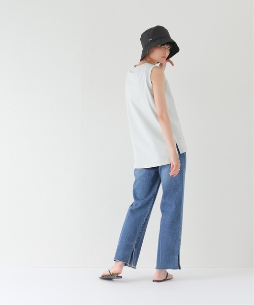 Champion(チャンピオン)の「【Champion/チャンピオン】スリーブレスTシャツ(Tシャツ/カットソー・レディース・ホワイト/ライトグレー/ベージュ・FREE)」の7枚目の写真