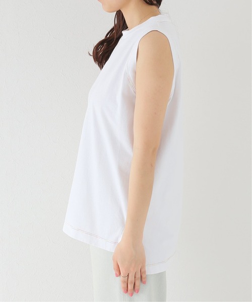 Champion(チャンピオン)の「【Champion/チャンピオン】スリーブレスTシャツ(Tシャツ/カットソー・レディース・ホワイト/ライトグレー/ベージュ・FREE)」の13枚目の写真
