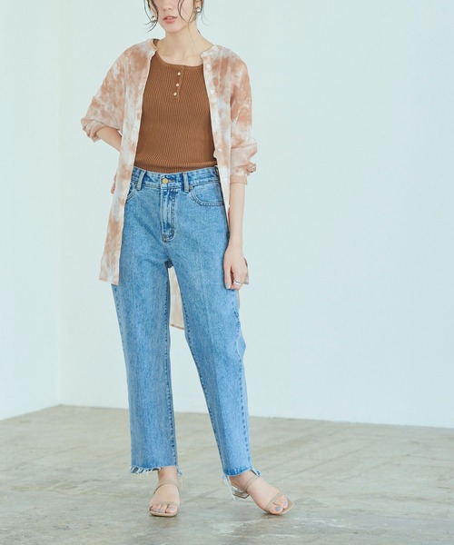 titivate（ティティベイト）の「ｺﾞｰﾙﾄﾞﾎﾞﾀﾝﾍﾝﾘｰﾈｯｸﾀﾝｸﾄｯﾌﾟ（タンクトップ・レディース・ブラック/ピンク/モカ/グレイッシュベージュ・S/M）」の13枚目の写真