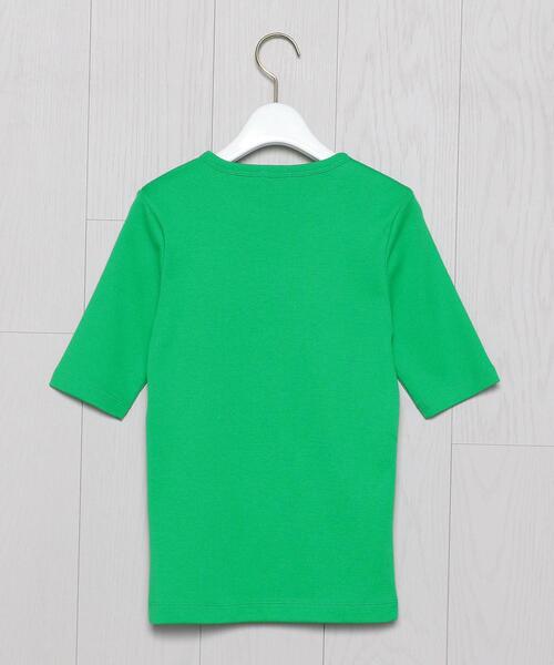 H BEAUTY&YOUTH UNITED ARROWS(エイチビューティーアンドユースユナイテッドアローズ)の「<H>COTTON CREW NECK T-SHIRT/Tシャツ(Tシャツ/カットソー・レディース・ホワイト/ブラック/ターコイズブルー/ケリー・FREE)」の17枚目の写真