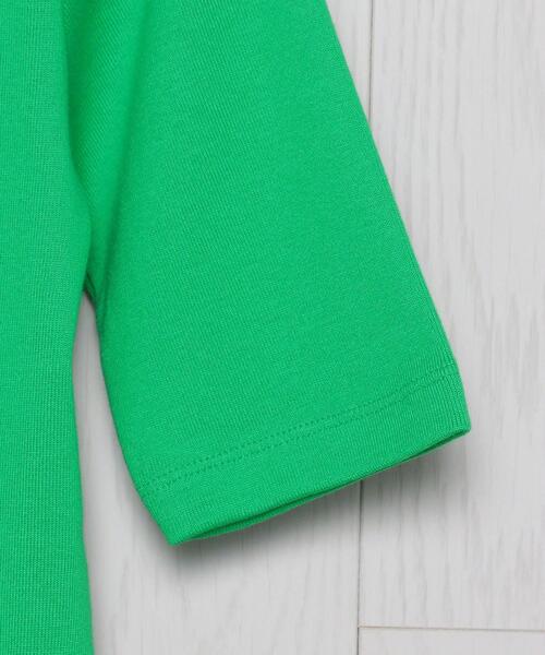 H BEAUTY&YOUTH UNITED ARROWS(エイチビューティーアンドユースユナイテッドアローズ)の「<H>COTTON CREW NECK T-SHIRT/Tシャツ(Tシャツ/カットソー・レディース・ホワイト/ブラック/ターコイズブルー/ケリー・FREE)」の6枚目の写真